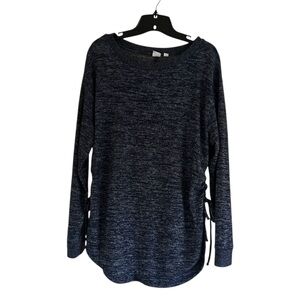 GAP Knit Side Tie Navy Blue Size Small Long Sleeve Sweater